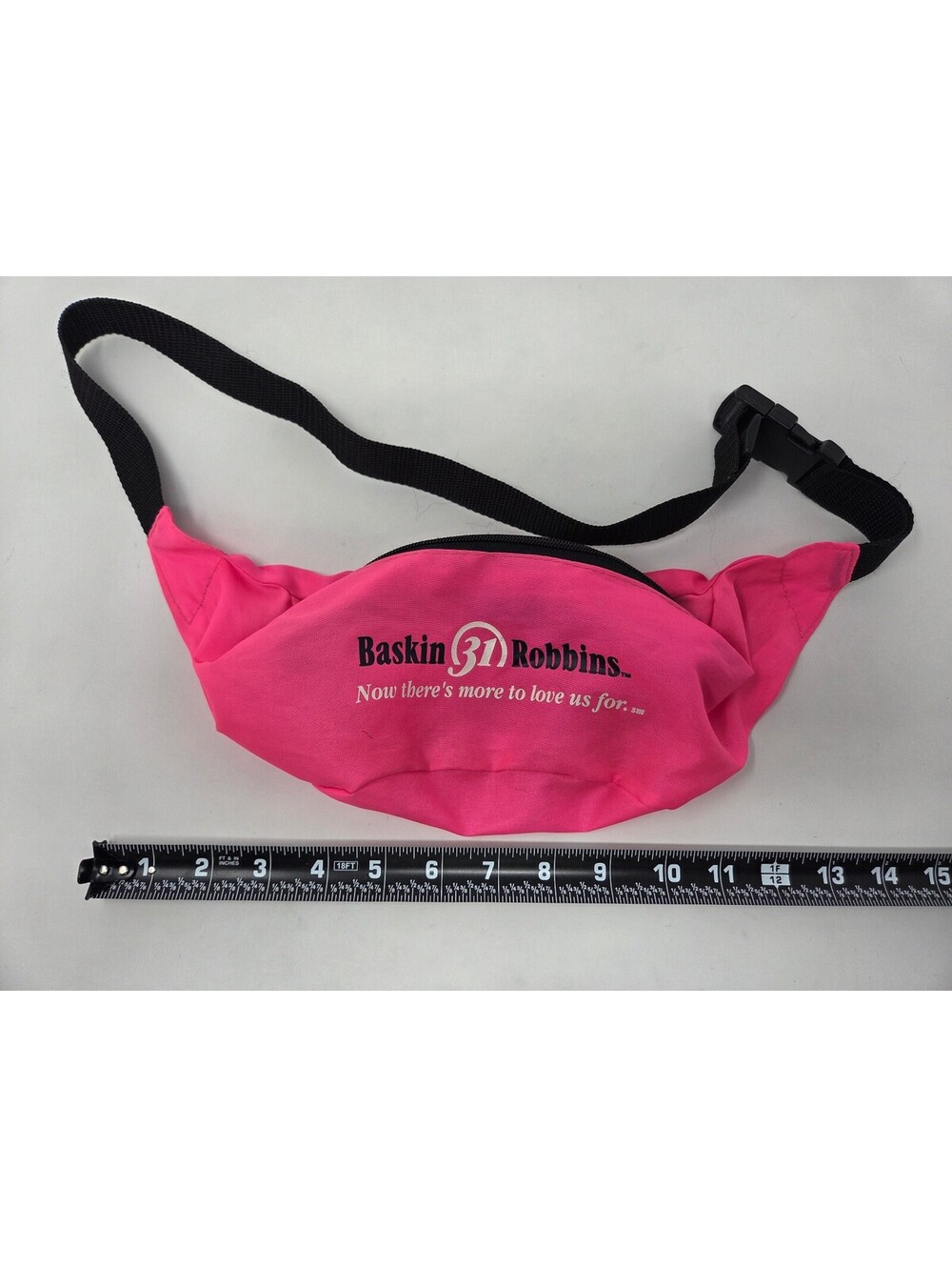 Baskin Robbins Pink Fanny Pack Waist Bag W/ Strap Vintage